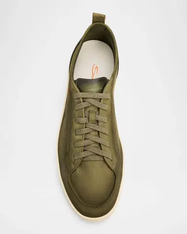 Santoni Men's Off-Duty Nubuck Sneakers | Thumbnail 6