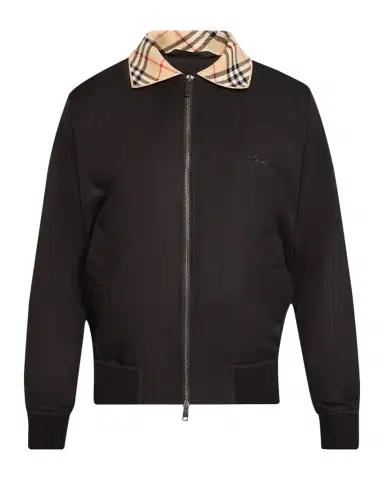 Burberry Men's Glenfields Nylon Check-Collar Blouson | Thumbnail 1