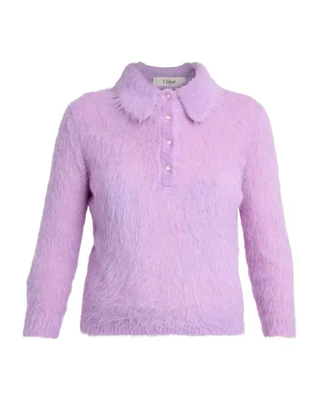 Chloé Alpaca-Blend Polo Sweater
