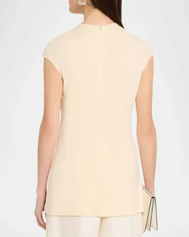TOTEME Everyday Cap-Sleeve Jersey Top | Thumbnail 3 TOTEME Everyday Cap-Sleeve Jersey Top | Thumbnail 3