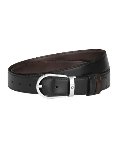 Montblanc Horseshoe Reversible Leather Belt | Thumbnail 1 Montblanc Horseshoe Reversible Leather Belt | Thumbnail 1