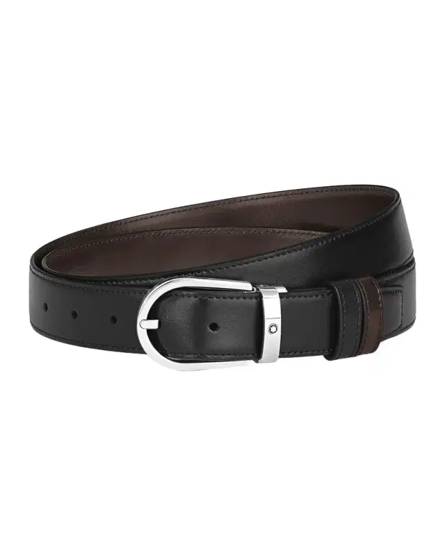 Montblanc Horseshoe Reversible Leather Belt