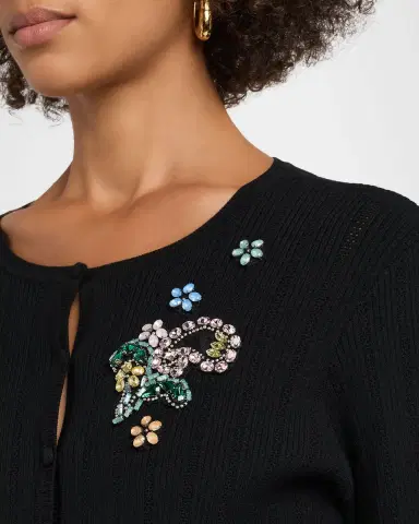 Cinq à Sept Allison Embellished Cardigan | Thumbnail 5