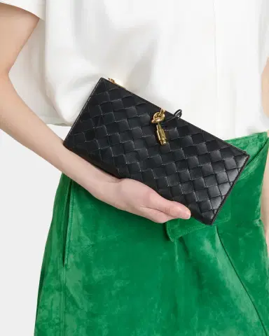 Bottega Veneta Andiamo Intrecciato Leather Wallet Organizer | Thumbnail 2 Bottega Veneta Andiamo Intrecciato Leather Wallet Organizer | Thumbnail 2