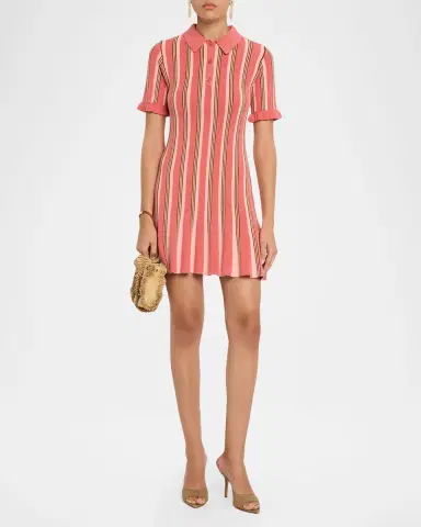 Cinq à Sept Keaton Striped Knit Mini Dress | Thumbnail 2