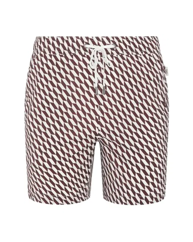 Onia Men 's Charles 7 Geometric Swim Trunks
