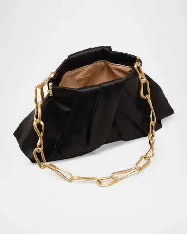 Cult Gaia Lia Mini Pleated Satin Clutch | Thumbnail 3 Cult Gaia Lia Mini Pleated Satin Clutch | Thumbnail 3