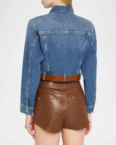 Cinq à Sept Graciel Denim Jacket with Belt | Thumbnail 3