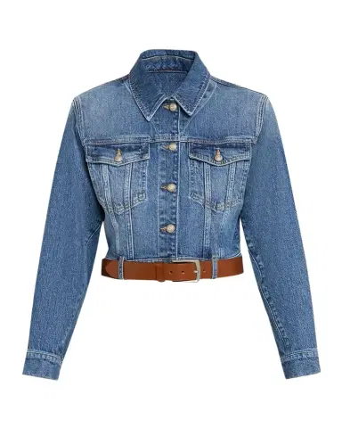 Cinq à Sept Graciel Denim Jacket with Belt | Thumbnail 1