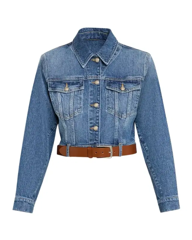 Cinq à Sept Graciel Denim Jacket with Belt