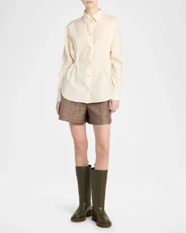 Moncler Long-Sleeve Wool Shirt | Thumbnail 2 Moncler Long-Sleeve Wool Shirt | Thumbnail 2