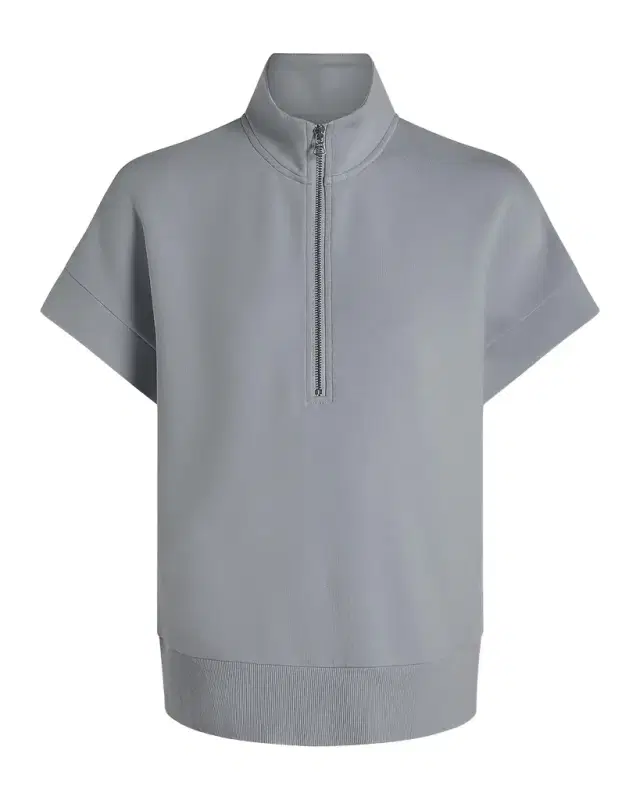 Varley Ritchie Short-Sleeve Half-Zip Sweatshirt