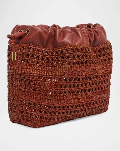 Chloé Summer Banana Mini Raffia Top Handle Bag | Thumbnail 2