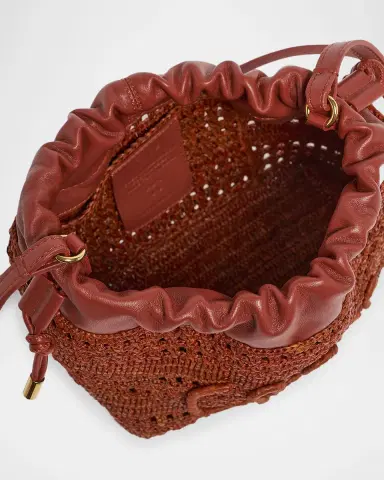 Chloé Summer Banana Mini Raffia Top Handle Bag | Thumbnail 3