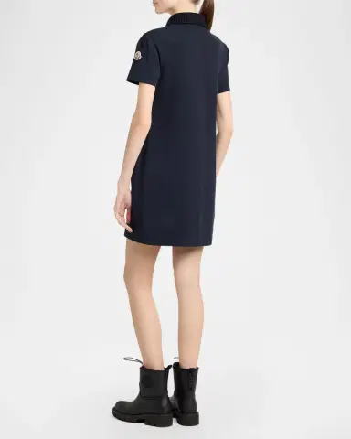 Moncler Cotton Piquet Polo Dress | Thumbnail 3