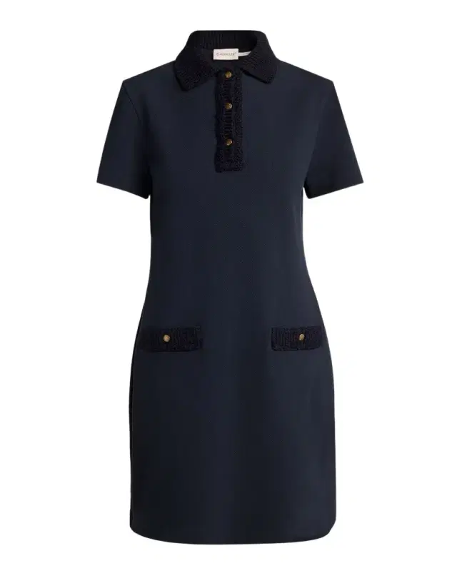 Moncler Cotton Piquet Polo Dress
