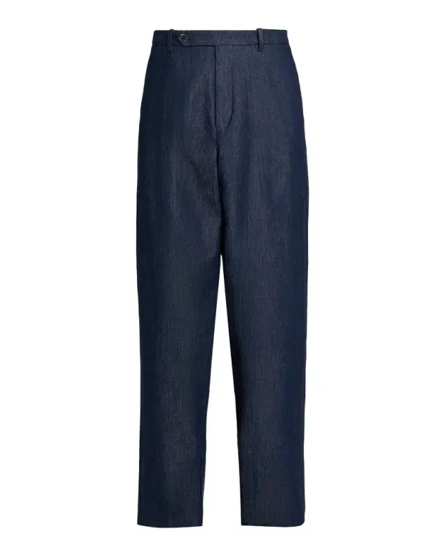 Jil Sander Pleated-Front Chambray Trousers