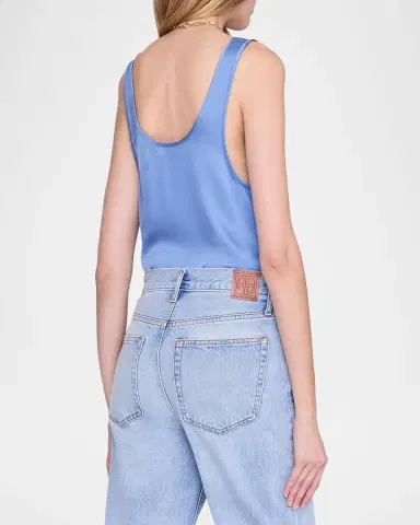 Anine Bing Lea Silk Tank Top | Thumbnail 3 Anine Bing Lea Silk Tank Top | Thumbnail 3