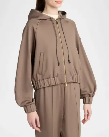 Moncler Technical Fleece Zip-Up Cardigan | Thumbnail 4 Moncler Technical Fleece Zip-Up Cardigan | Thumbnail 4