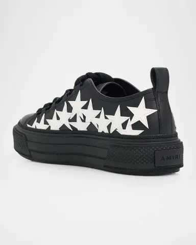 AMIRI Men's Stars Court Leather Low-Top Sneakers | Thumbnail 2 AMIRI Men's Stars Court Leather Low-Top Sneakers | Thumbnail 2