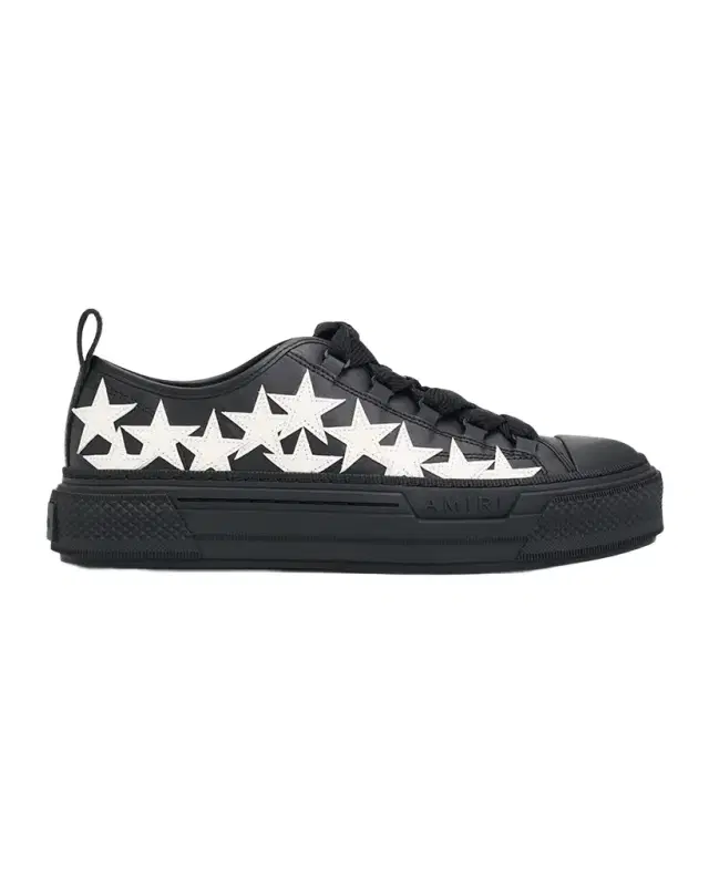 Amiri Men 's Stars Court Leather Low-Top Sneakers