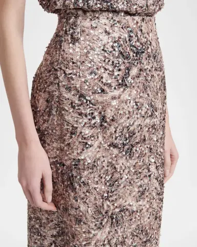 Kiton Sequined Midi Skirt | Thumbnail 5 Kiton Sequined Midi Skirt | Thumbnail 5