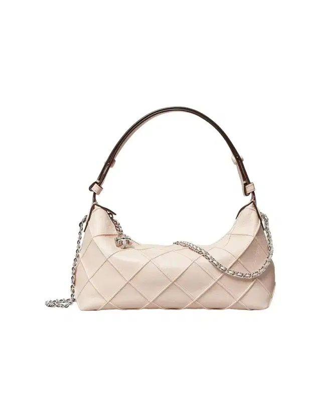 Tory Burch Fleming Leather Pouchette Shoulder Bag