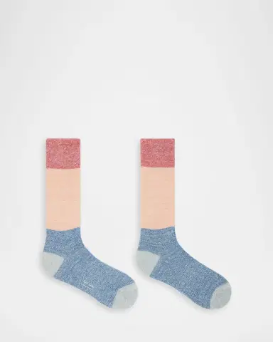 Paul Smith Men's Color Block Line Mid-Calf Socks | Thumbnail 2