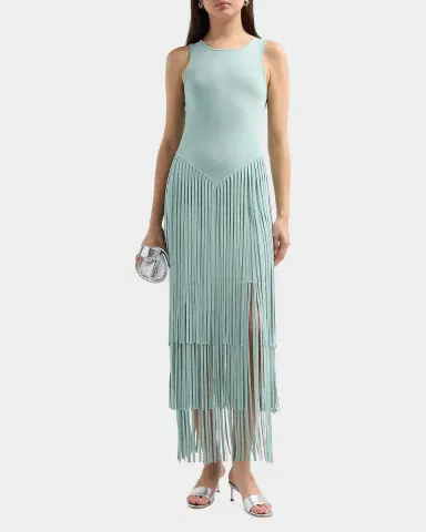 Toccin Jora Fringed Racerback Maxi Dress | Thumbnail 2