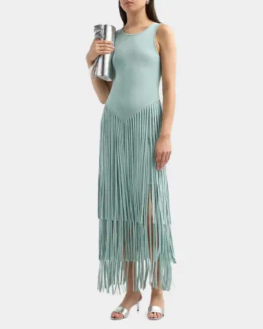 Toccin Jora Fringed Racerback Maxi Dress | Thumbnail 4
