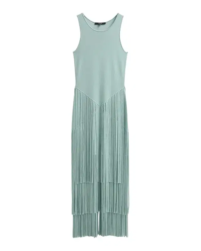 Toccin Jora Fringed Racerback Maxi Dress