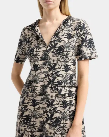 Toccin Blythe Embellished Palm Jacquard Mini Shift Dress | Thumbnail 4