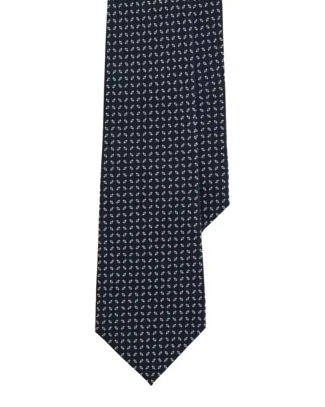 Men's Silk Micro-Geometric Tie