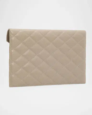 Saint Laurent YSL Quilted Leather Pouch Bag | Thumbnail 2 Saint Laurent YSL Quilted Leather Pouch Bag | Thumbnail 2