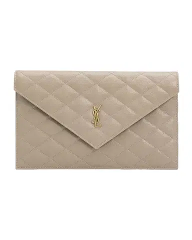 Saint Laurent YSL Quilted Leather Pouch Bag | Thumbnail 1 Saint Laurent YSL Quilted Leather Pouch Bag | Thumbnail 1