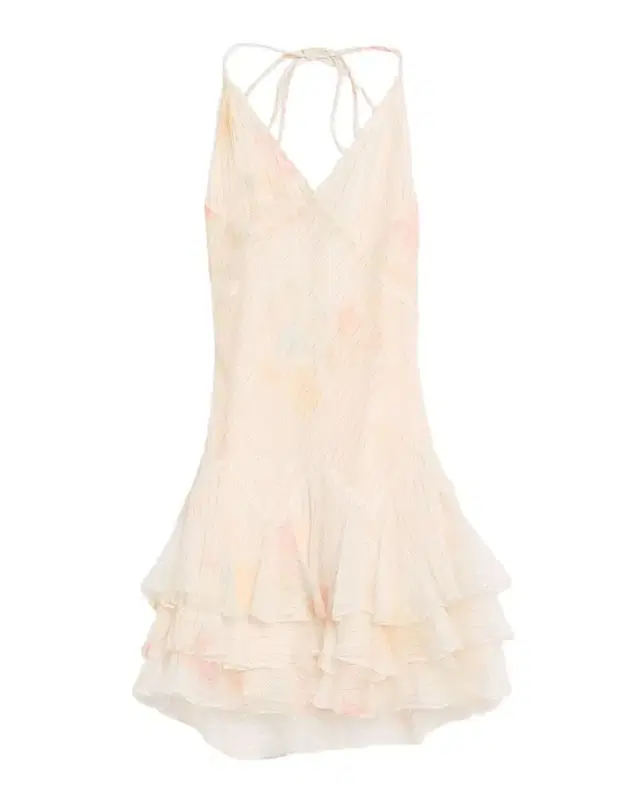 LoveShackFancy Adrinette Floral Tiered Mini Dress