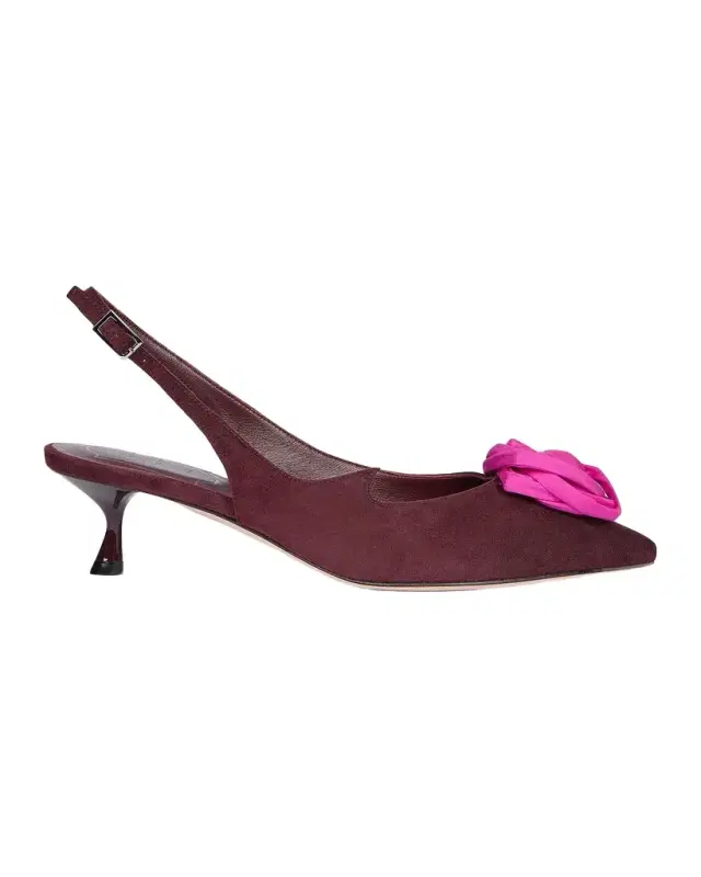 Roger Vivier I Love Vivier 45MM Rose Suede Slingback Pumps