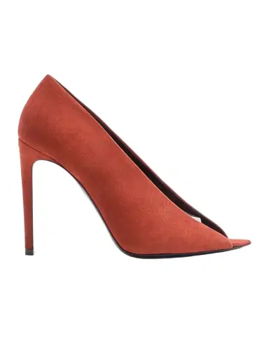 Valentino Garavani 105mm Open Toe Revele Suede Pumps | Thumbnail 1 Valentino Garavani 105mm Open Toe Revele Suede Pumps | Thumbnail 1