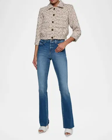 L'Agence Jia Cropped Tweed Jacket | Thumbnail 2 L'Agence Jia Cropped Tweed Jacket | Thumbnail 2