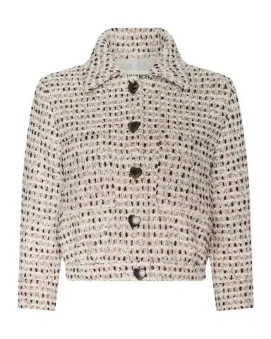 L'Agence Jia Cropped Tweed Jacket | Thumbnail 1 L'Agence Jia Cropped Tweed Jacket | Thumbnail 1