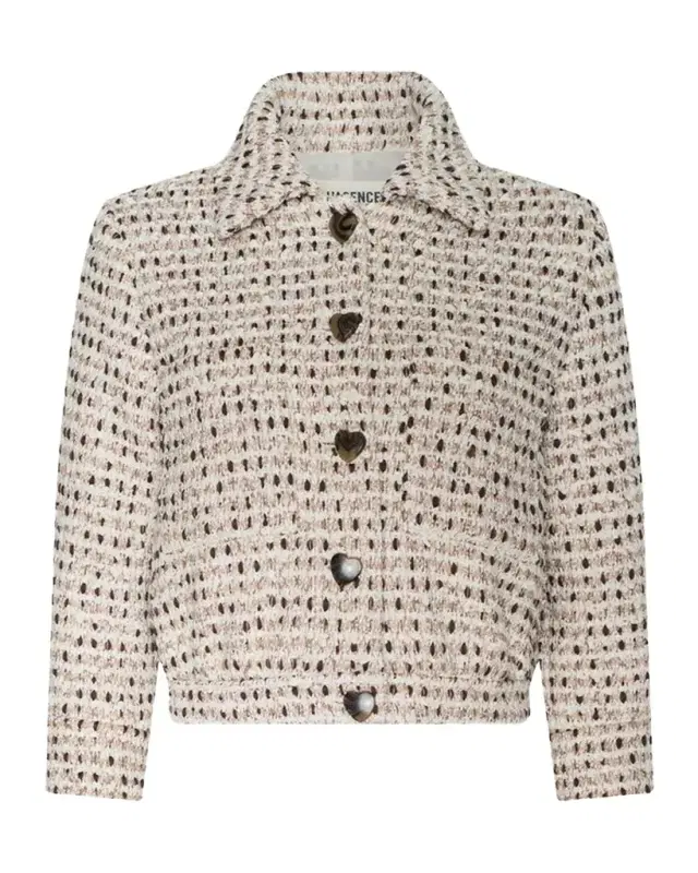L 'Agence Jia Cropped Tweed Jacket