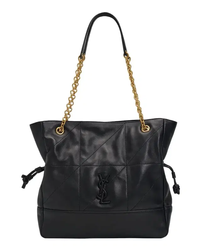 Saint Laurent Jamie Small Drawstring Leather Tote Bag