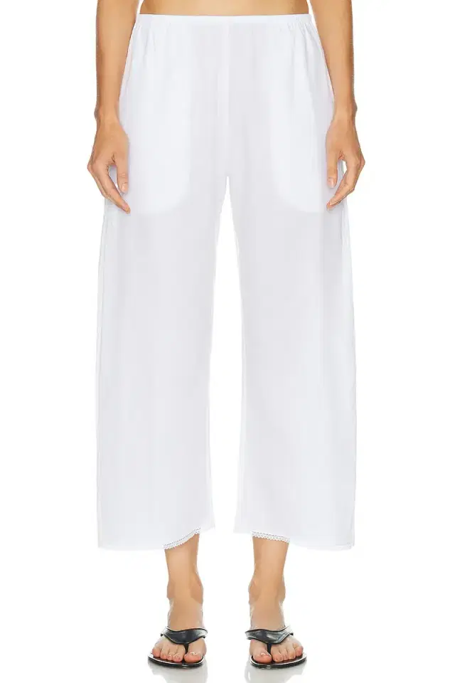 LESET Yoko Lace Crop Pant