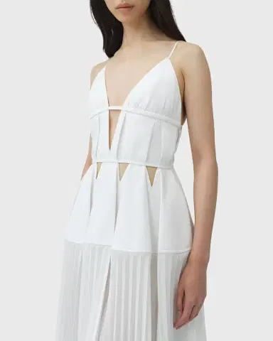 Simkhai Selene Pleated Cotton Gown | Thumbnail 4 Simkhai Selene Pleated Cotton Gown | Thumbnail 4