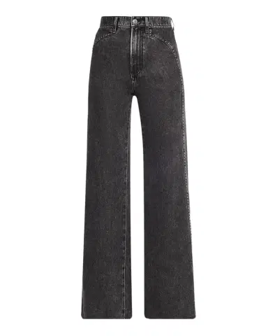 Veronica Beard Grant High-Rise Embellished Wide-Leg Jeans | Thumbnail 1