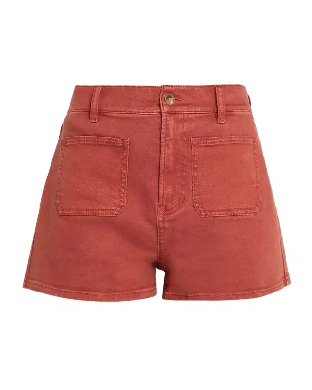 Veronica Beard Elijah Denim Patch Pocket Shorts