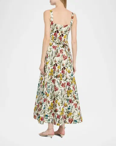 Alice + Olivia Polly Floral Maxi Dress | Thumbnail 3 Alice + Olivia Polly Floral Maxi Dress | Thumbnail 3