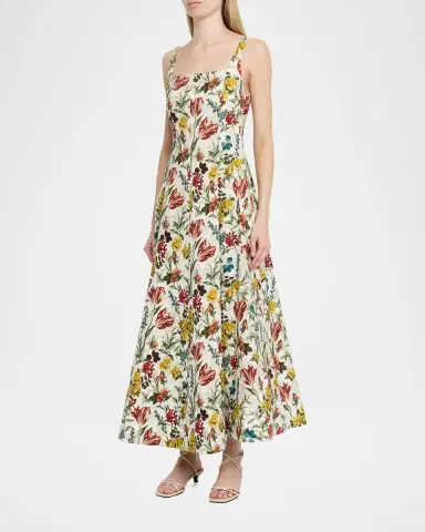 Alice + Olivia Polly Floral Maxi Dress | Thumbnail 4 Alice + Olivia Polly Floral Maxi Dress | Thumbnail 4