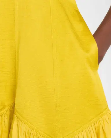 LOVEBIRDS Nira Sleeveless Flounce Cotton Midi Dress | Thumbnail 5 LOVEBIRDS Nira Sleeveless Flounce Cotton Midi Dress | Thumbnail 5
