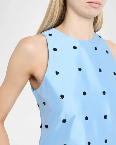 LOVEBIRDS Bennet Sequin Floral Dotted Maxi Dress | Thumbnail 5